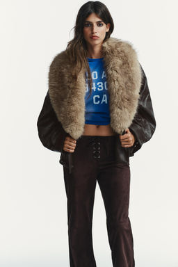 FLARE TROUSERS WITH TIE DETAIL