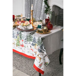 Скатерть Этель Праздник в лесу 147х110 см с ГМВО,100% хлопок,саржа 190гр/м2  фото 8