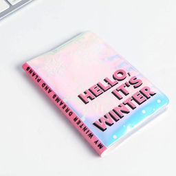 Подарочный набор новогодний, голографический блокнот и обложка на паспорт, My winter plans