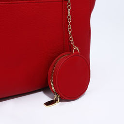 Сумка-тоут на молнии, цвет красный - Simaland фото 7