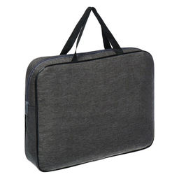 Папка с ручками текстильная А4, Офис - премиум "Графит", для бумаг, для офиса, 350 х 270 х 60 мм, ПДМ-111