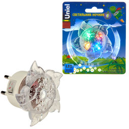 DTL-308-Цветок/RGB/4LED/0,5W Светильник-ночник. Выключатель на корпусе. Блистер - Volpe фото 6