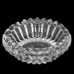 Пепельница стеклянная "Авиньон" д13,5см, h4,8см, под хрусталь, в коробке (Китай)