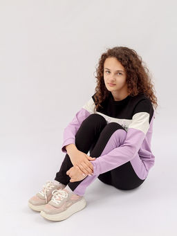 CRB wear / CWJG 90113-45 Костюм для девочки (джемпер, брюки),лаванда/Ex.Cherubino
