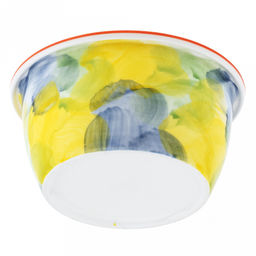 Акварель Салатник-контейнер фарфоровый 400мл, д13х6,2см, круглый, с деколью, отводка, пластмассовая крышка, герметичная, с клипсами, с силиконовым уплотнителем (Китай) - Домашняя мода фото 8