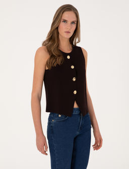 Kahverengi Slim Fit Kazak - Pierre cardin фото 3