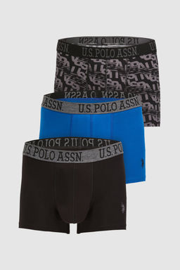 Erkek Siyah 3l_ Boxer Tak_m_