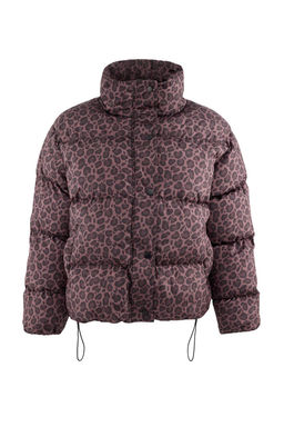 TRENDYOLMILLA Cok Renkli Kahverengi Leopar Desenli Oversize Kal?p Sisme Mont TWOAW25MO00222 фото 6