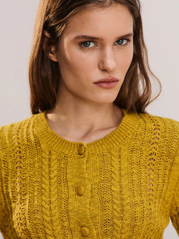 Ажурный кардиган из хлопка / Zarina  фото 7