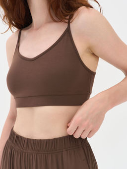 Топ на регулируемых лямках "Шоколад" женский