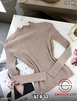 Женская однотонная водолазка