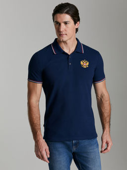 Поло мужское RUSSIA 65M-RR-1497 RED-N-ROCKS