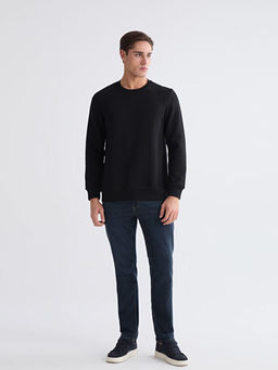 Bisiklet Yaka Erkek Sweatshirt