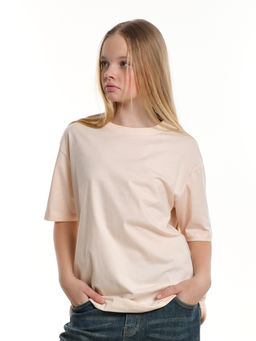 Футболка однотонная база 22-1405 персиковый - Mini maxi фото 10