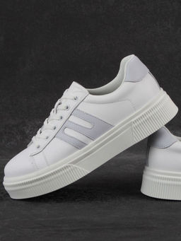 03-YC380-1 WHITE Кроссовки женские (натуральная кожа)