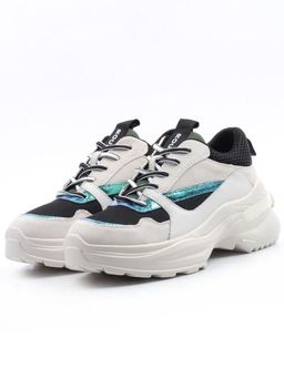 05-DMG11-2 WHITE/GREEN Кроссовки женские (нат.кожа, нат.замша, текстиль)