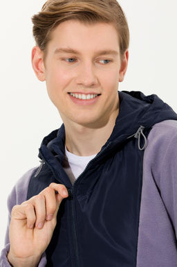 U. S. Polo Assn Мужская серая толстовка с капюшоном - U.s. polo assn фото 2