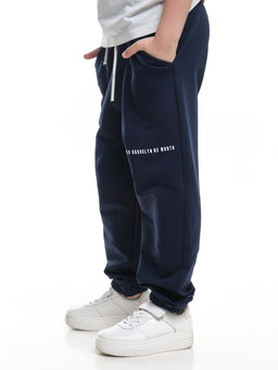 Брюки спортивные удобство и стиль для активных 22-7433 синий - Mini maxi фото 4