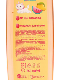 Подарочный набор: гель для душа 250 мл, шампунь 250 мл, Кошечка Мари