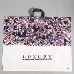 Цена за 25 шт. Пакет «Лакшери» полиэтиленовый, с петлевой ручкой, 70×55 см, 90 мкм