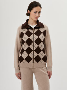 Кардиган женский 12511-54023 beige/brown