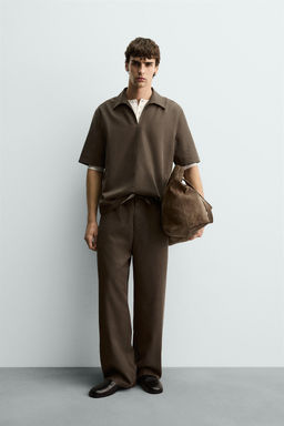 CAMISA POLO FLUIDA / Khaki