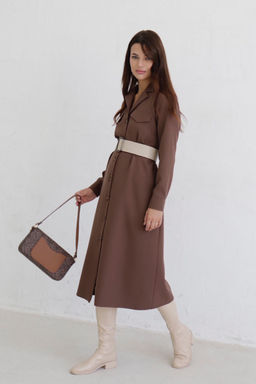 Платье-рубашка с английским воротником - Martichelli фото 105