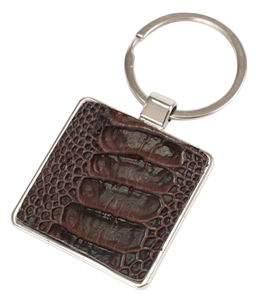 Брелок из кожи страуса