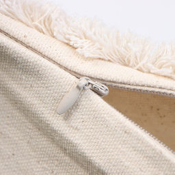 Наволочка декоративная Этель Бохо, 30х50 см, цвет молочный, 100% хлопок  фото 4