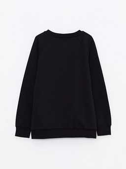 Bisiklet Yaka Basic Uzun Kollu Erkek ?ocuk Sweatshirt - Waikiki фото 2