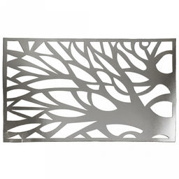 Салфетка декоративная Дерево 30х45см ПВХ, серебро (Китай)