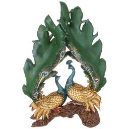 ФИГУРКА ДЕКОРАТИВНАЯ ПАВЛИНЫ 24Х11Х34СМ - Lefard фото 3