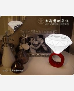 Светильник Кольцо с бриллиантом цвет красный 904003 - Yiwu youda import & export co фото 4