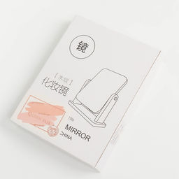 Зеркало настольное, зеркальная поверхность 12,5 х 17,5 см, цвет бежевый