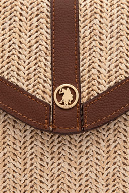 U. S. Polo Assn / Женская бежевая сумка через плечо - U.s. polo assn фото 6