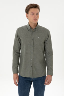 Erkek Haki Uzun Kollu G_mlek - U.s. polo assn фото 8
