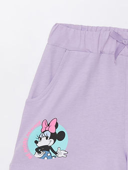 Beli Lastikli Minnie Mouse Bask?l? K?z ?ocuk ?ort - Waikiki фото 2