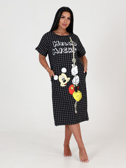 Т-700 ТУНИКА ЖЕНСКАЯ (Черно-белая клетка)