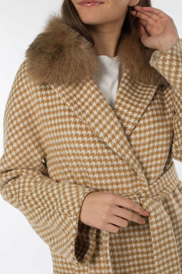 Мех натуральный (песец) Пальто утепленное Термофинн 100 г