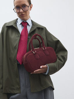 Женская сумка с ручками MAISON DAVID JADE Артикул 4792471, бордовый  фото 5