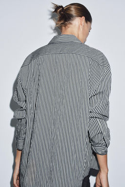 STRIPED FLOWING SHIRT ZW COLLECTION - Zara фото 3