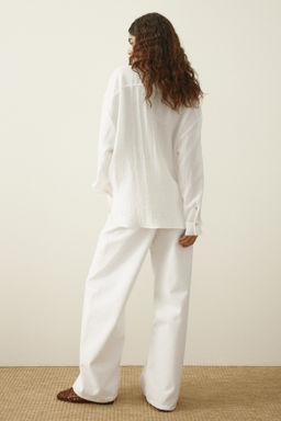 Blusa con detalles de encaje - H&m фото 5