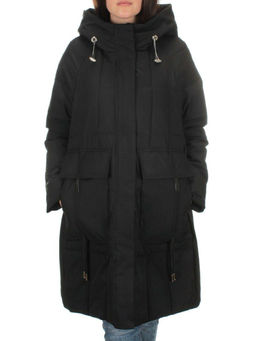 22-110 BLACK Куртка зимняя облегченная женская (150 гр. холлофайбер) - Фабричный китай фото 2