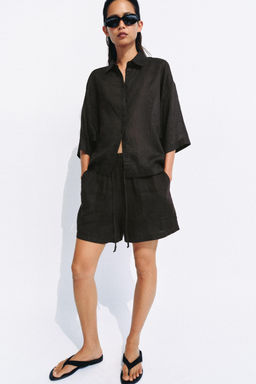 CAMISA FLUIDA OVERSIZE ZW COLLECTION / Marr?n
