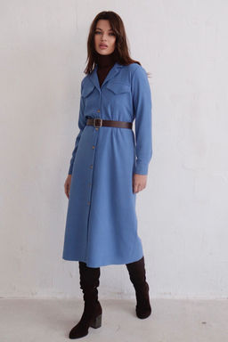 Платье-рубашка с английским воротником - Martichelli фото 52