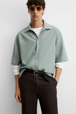 RELAXED FIT FLOWING SHIRT - Zara фото 5