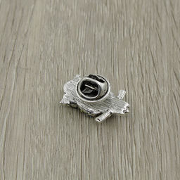 Брошь "Филин мини" перламутр гелиотис