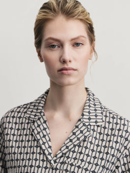 Рубашка из вискозы с принтом / Zarina  фото 6