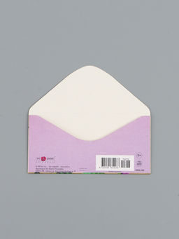 Цена за 10 шт. Конверт для денег «Поздравляем!», сирень, 16,5 х 8 см