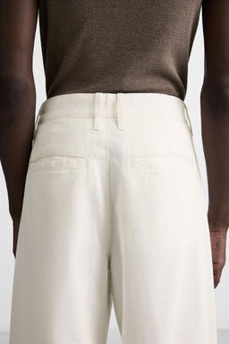COTTON-HEMP CHINO TROUSERS - Zara фото 5